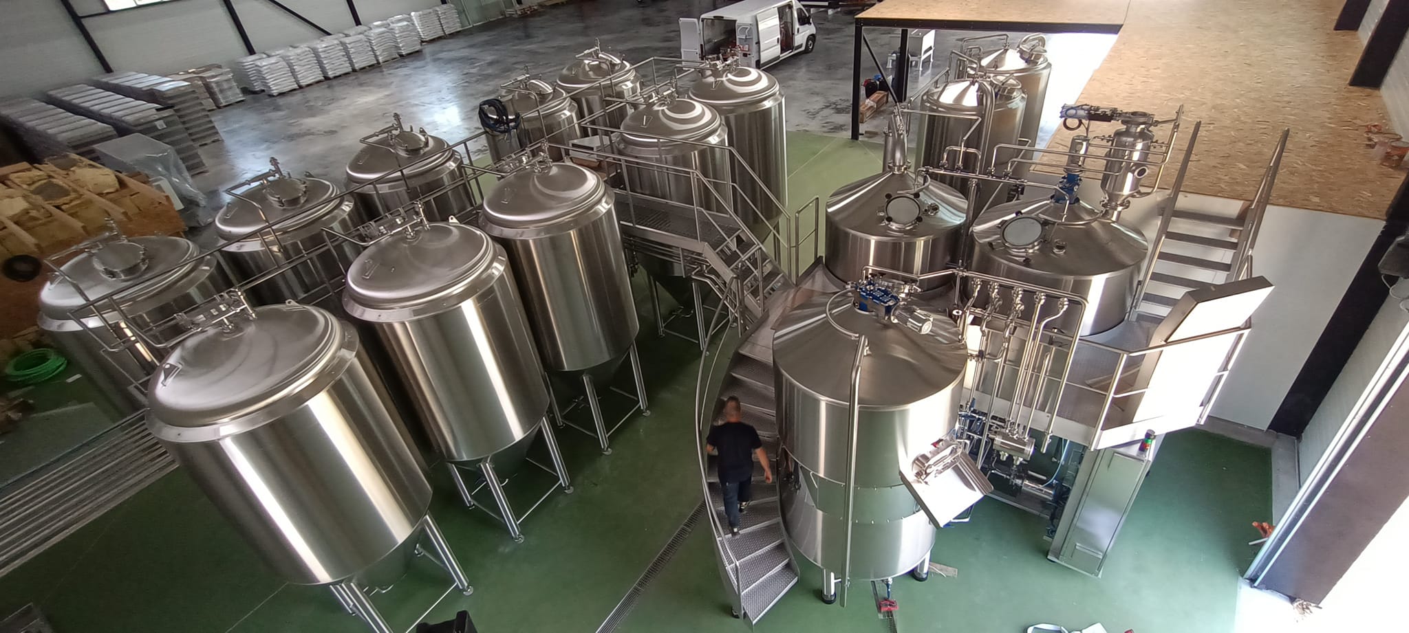 Fin de l'installation des cuves